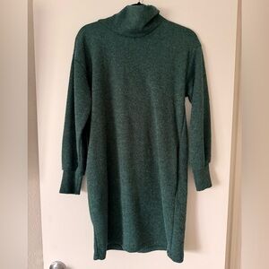 Lush Cowl Neck Sweater Dress